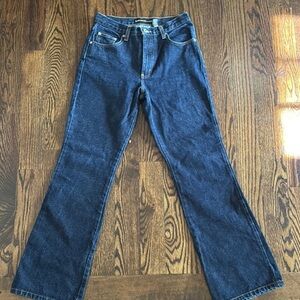 Express Dark Blue Flare Jeans